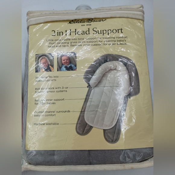 Eddie Bauer two in one head support travel comfort for infants and babies. - Picture 2 of 2